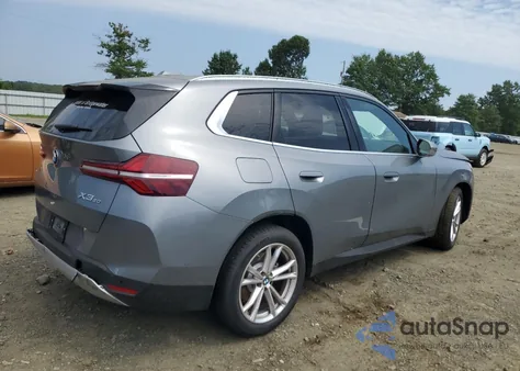 2025 BMW X3 30 xDrive from USA, damaged, VIN 5UX53GP07S9Z26761